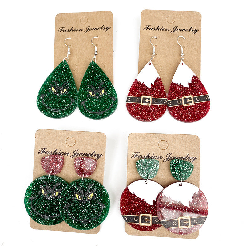 Vintage Cross Acrylic Earrings - product image 1