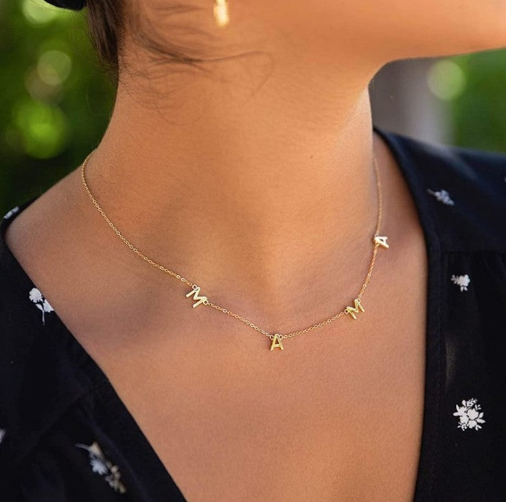 Bestsellers Mama Necklace Letter Pendant Alloy Electroplating Simple - product image 1