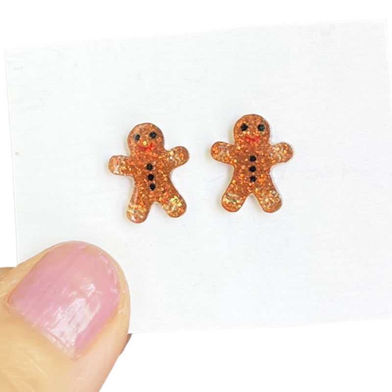 Supply Women's Fashion Earrings with Christmas Tree - Bow - and Gingerbread - product image 7