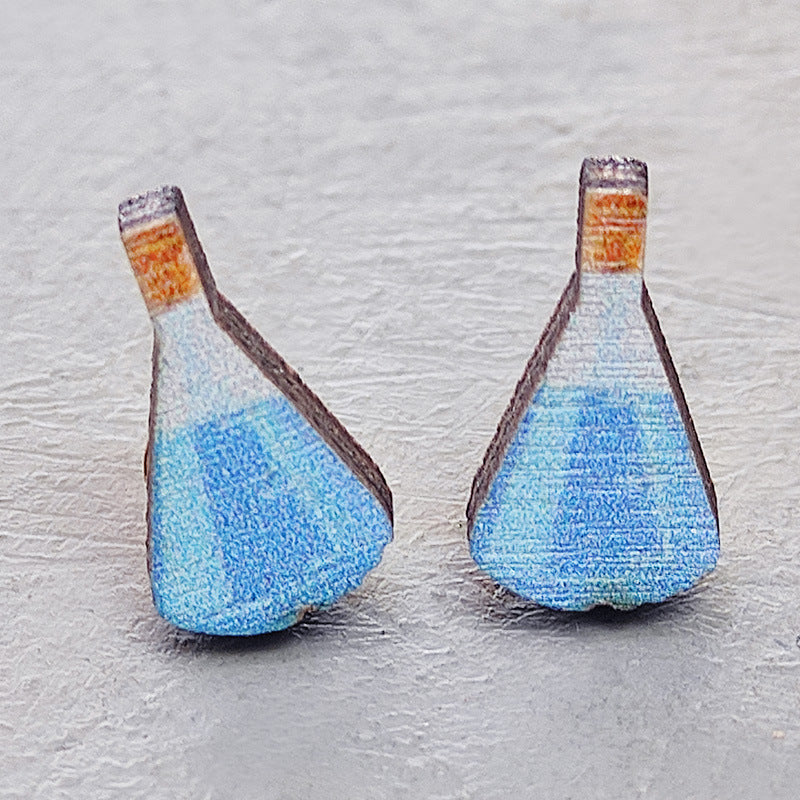 Cross Wood Earrings - product image 9