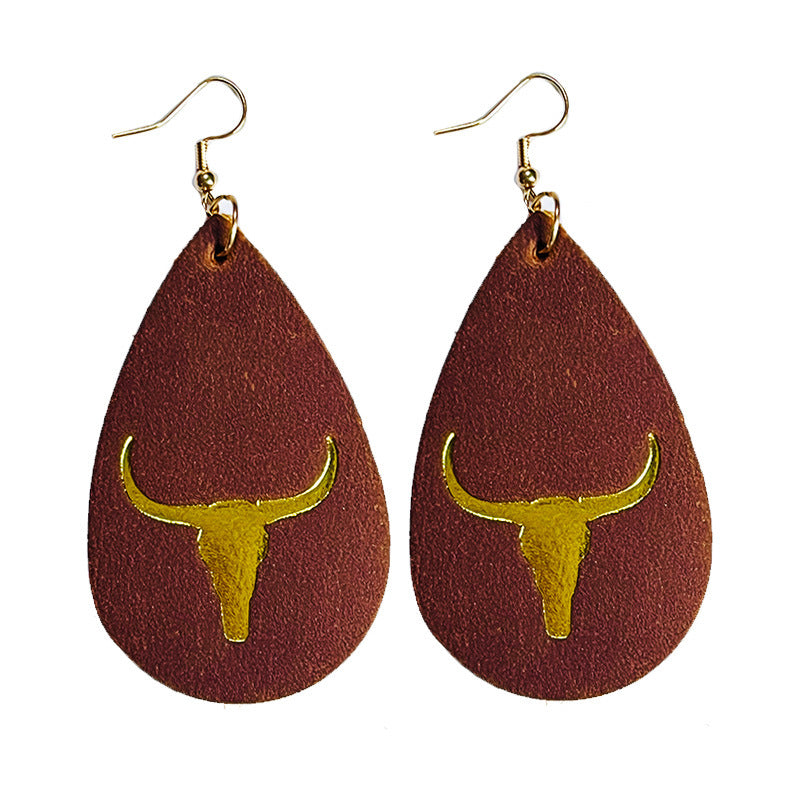 Statement Feather Cross Earrings - product image 22