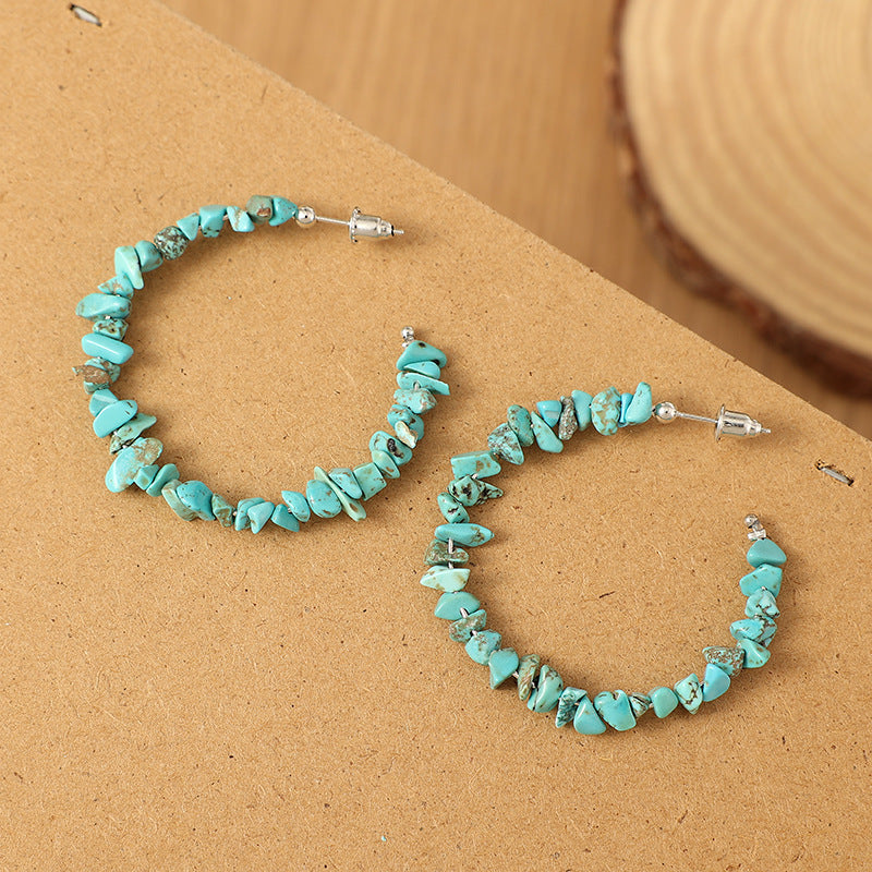 Turquoise Vintage Cross Earrings - product image 4