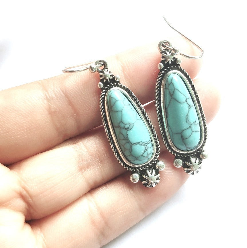 Turquoise Vintage Statement Earrings - product image 8