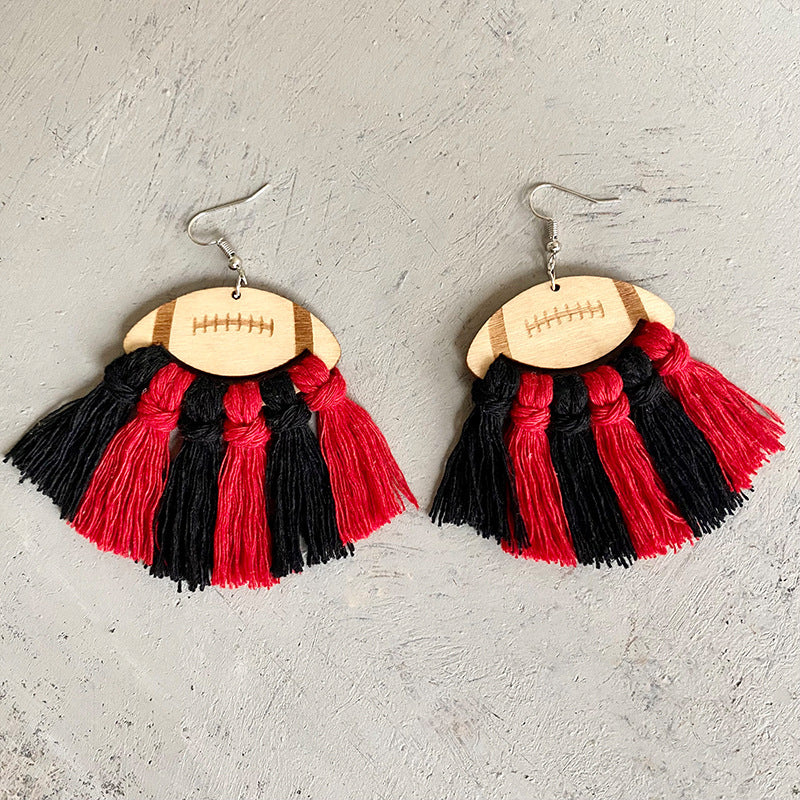 Cross Wood Earrings - product image 10