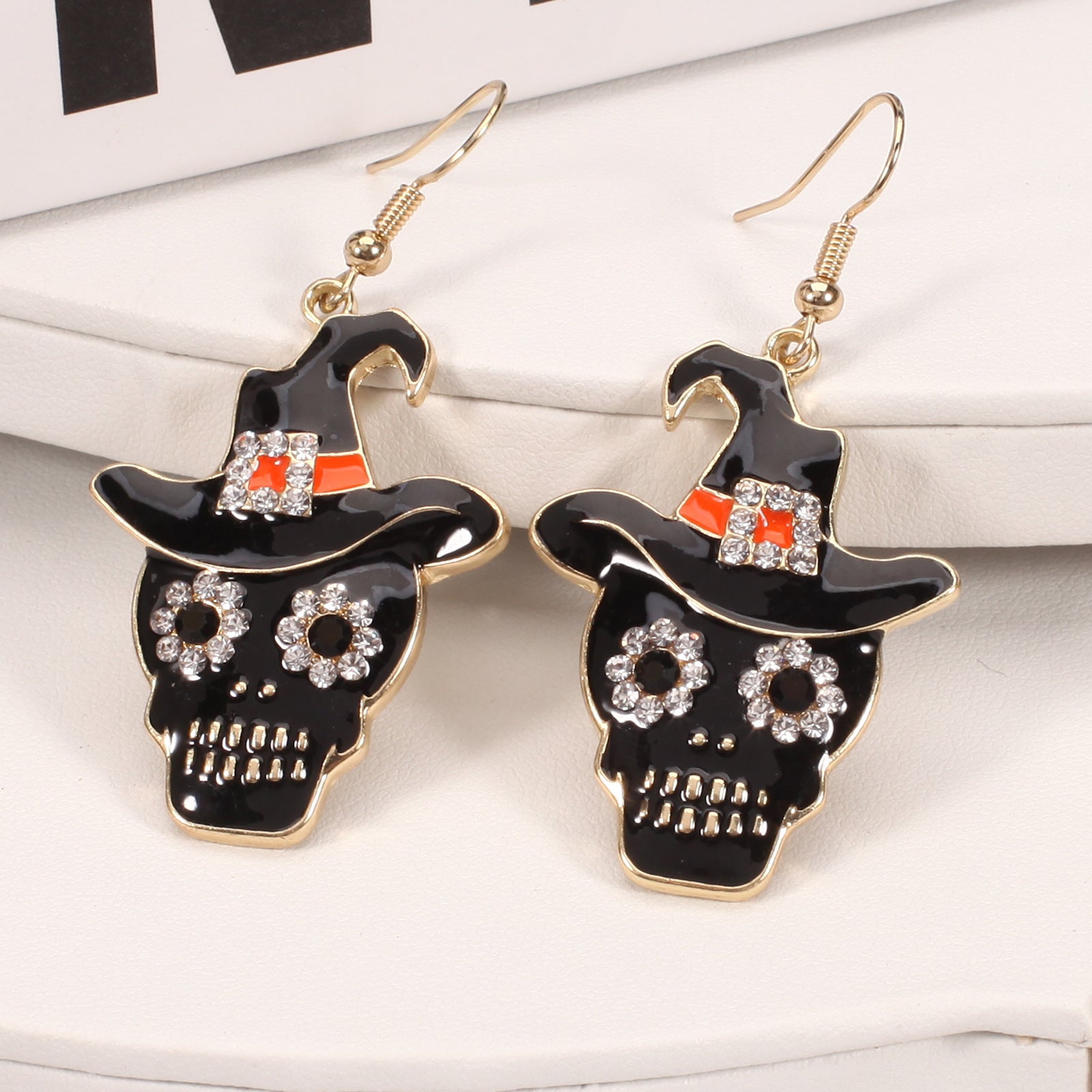 Halloween Earrings Featuring A Little Cat - A Screaming Ghost - A Pumpkin - A - product image 16