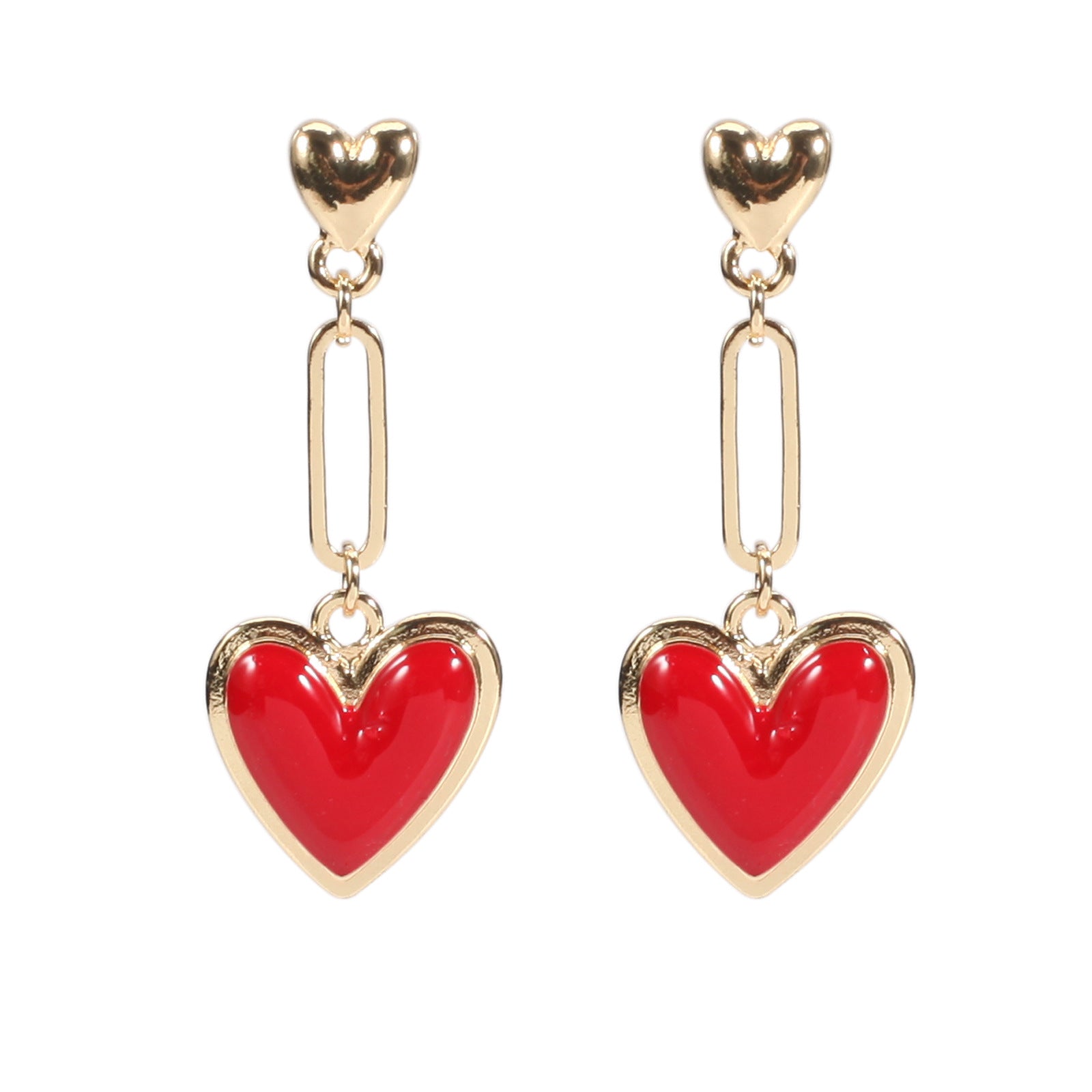 Heart Cross Crystal Earrings - product image 19