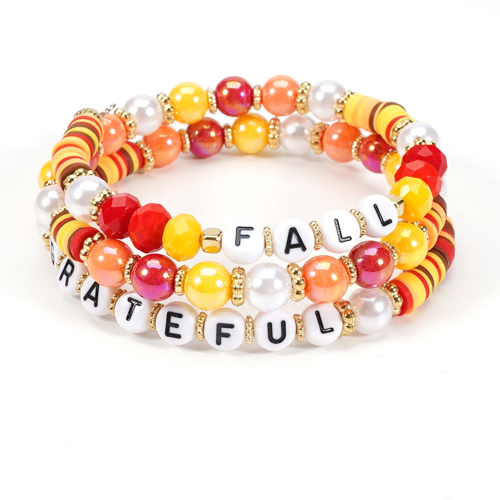 Thanksgiving Bracelet Autumn Maple Leaf Turkey Pumpkin Cartoon Cute Twisted