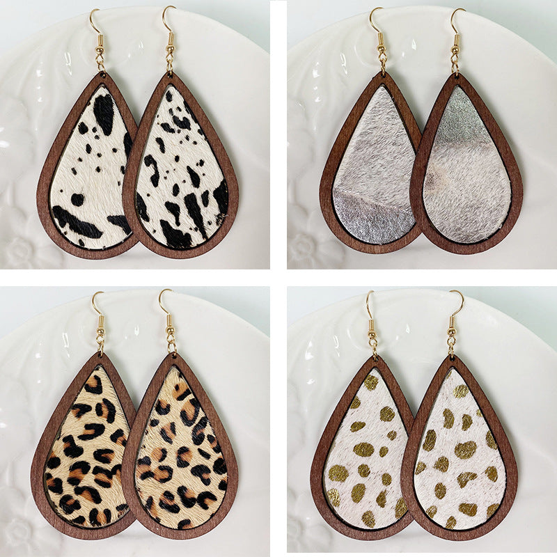 Boho Horse Leather Earrings - product image 25