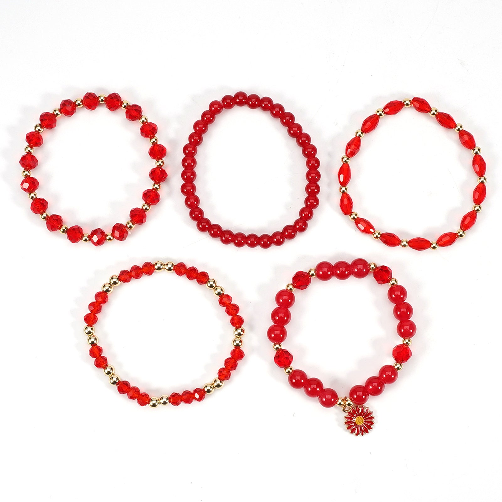 Boho Floral Cross Beaded Crystal Necklace - product image 29