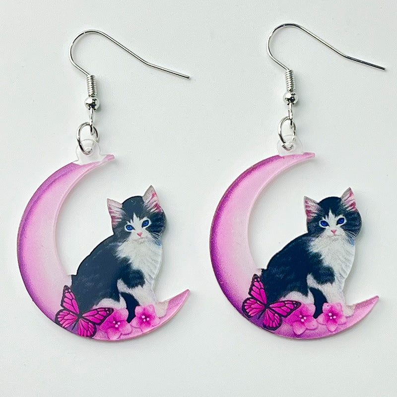 Moon Acrylic Earrings - product image 3