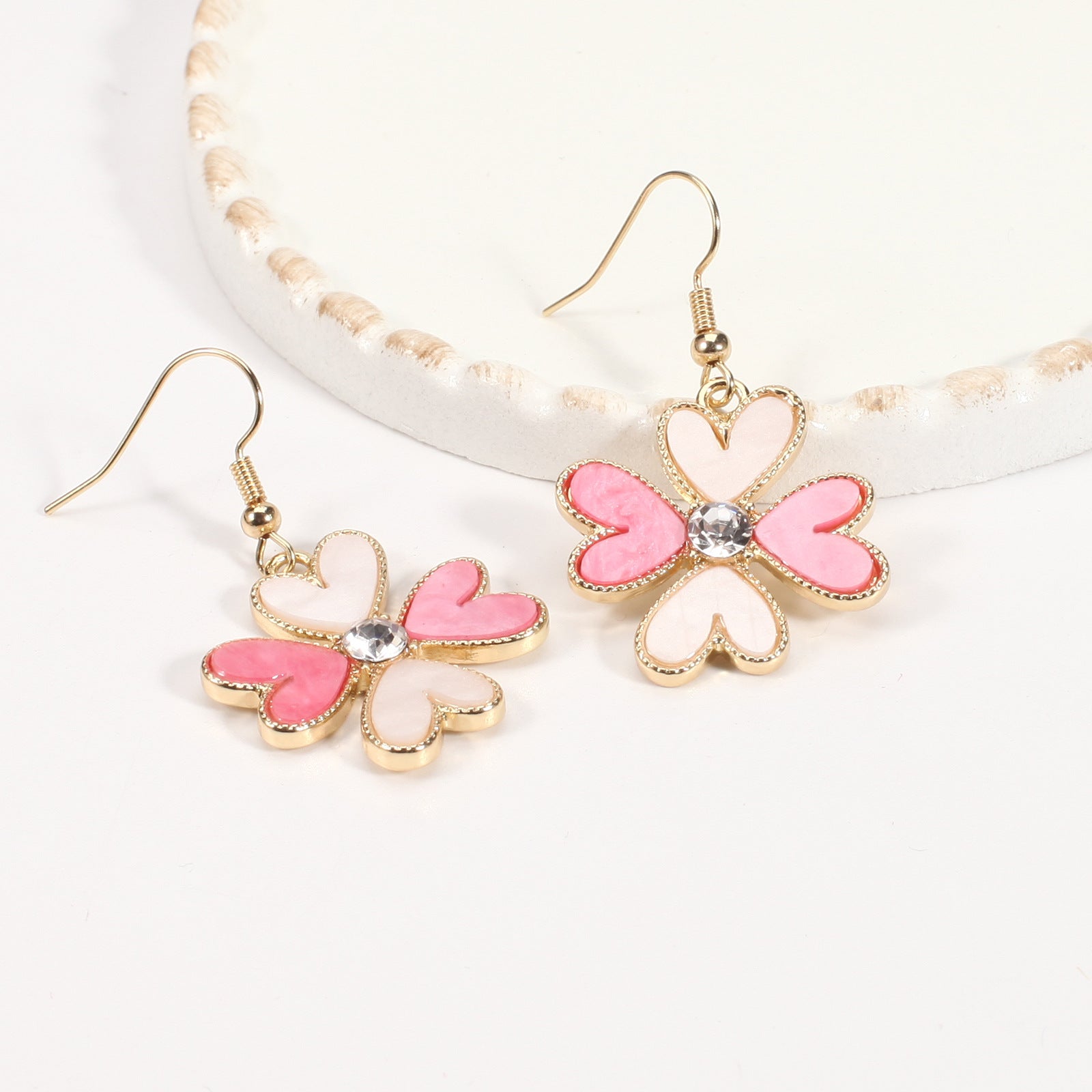 Heart Cross Crystal Earrings - product image 52