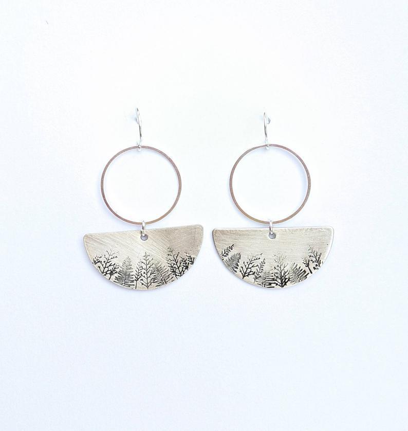 Vintage Geometric Cross Earrings for Women