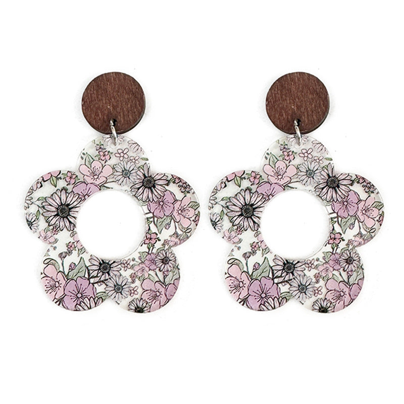 Floral Cross Earrings - product image 5