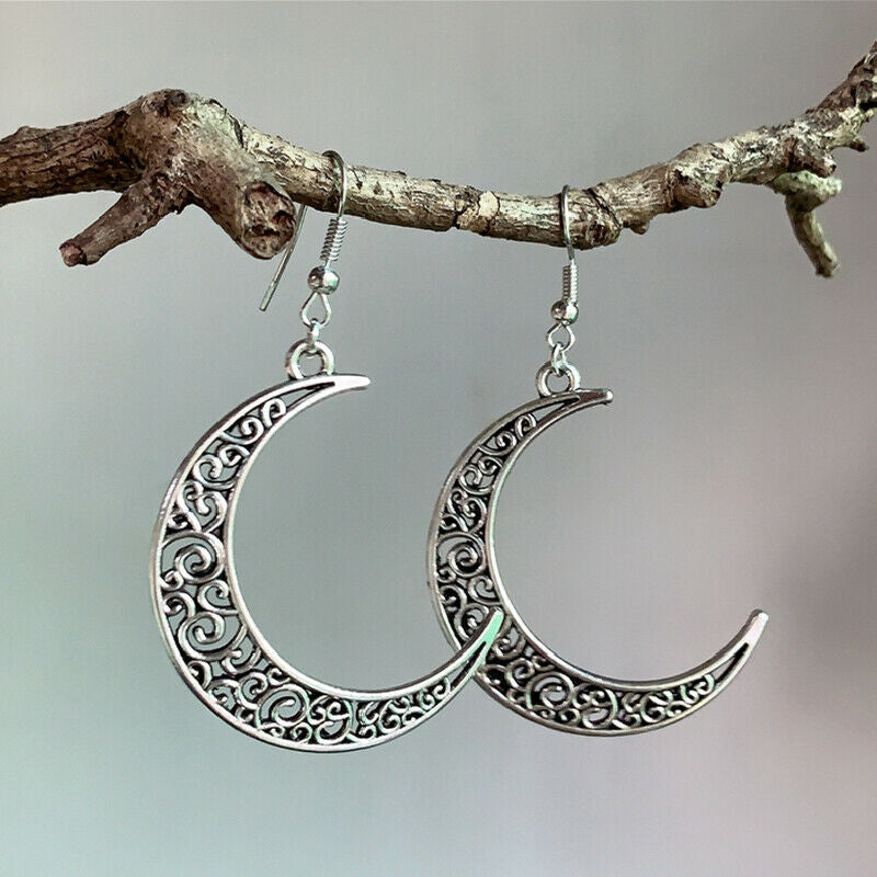 Vintage Moon Cross Earrings for Women - product image 2