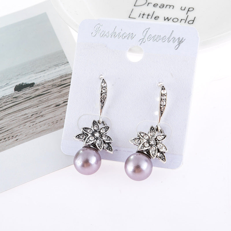 Vintage Floral Earrings for Women