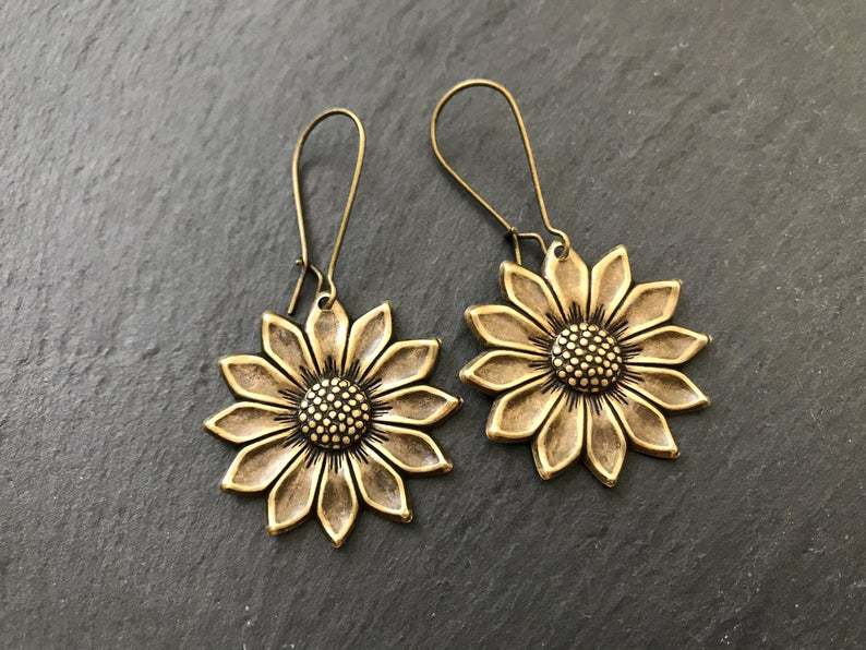 Vintage Floral Cross Earrings - product image 19