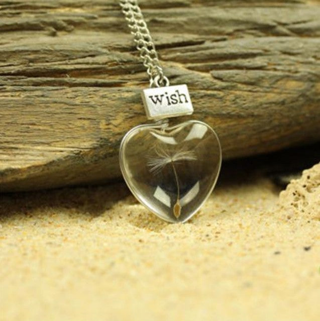 Heart Cross Crystal Necklace