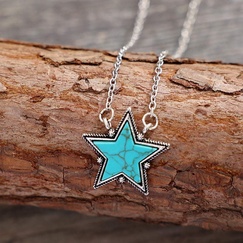 Western Turquoise Cross Necklace - product image 5