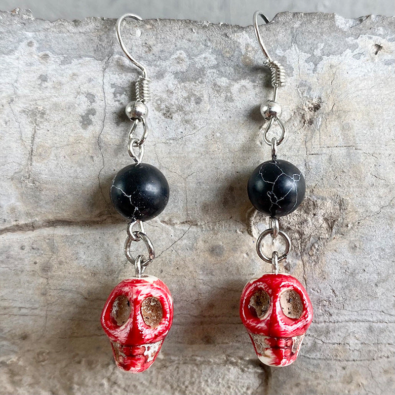 Bloodstained Horror Halloween Earrings Scissors Axe Knife Unique Party - product image 27