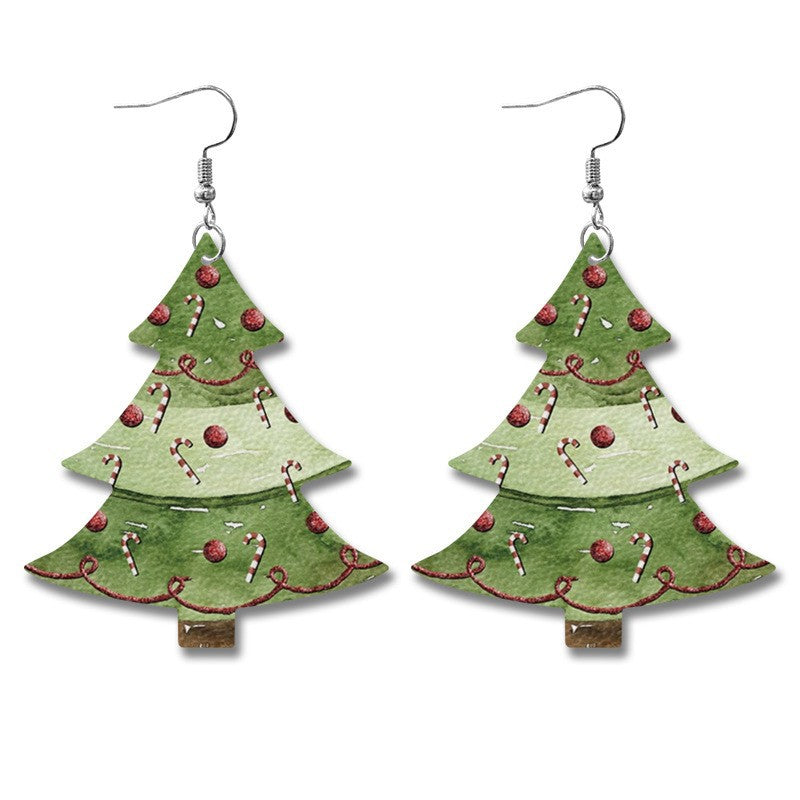 Cross Leather Earrings - product image 5