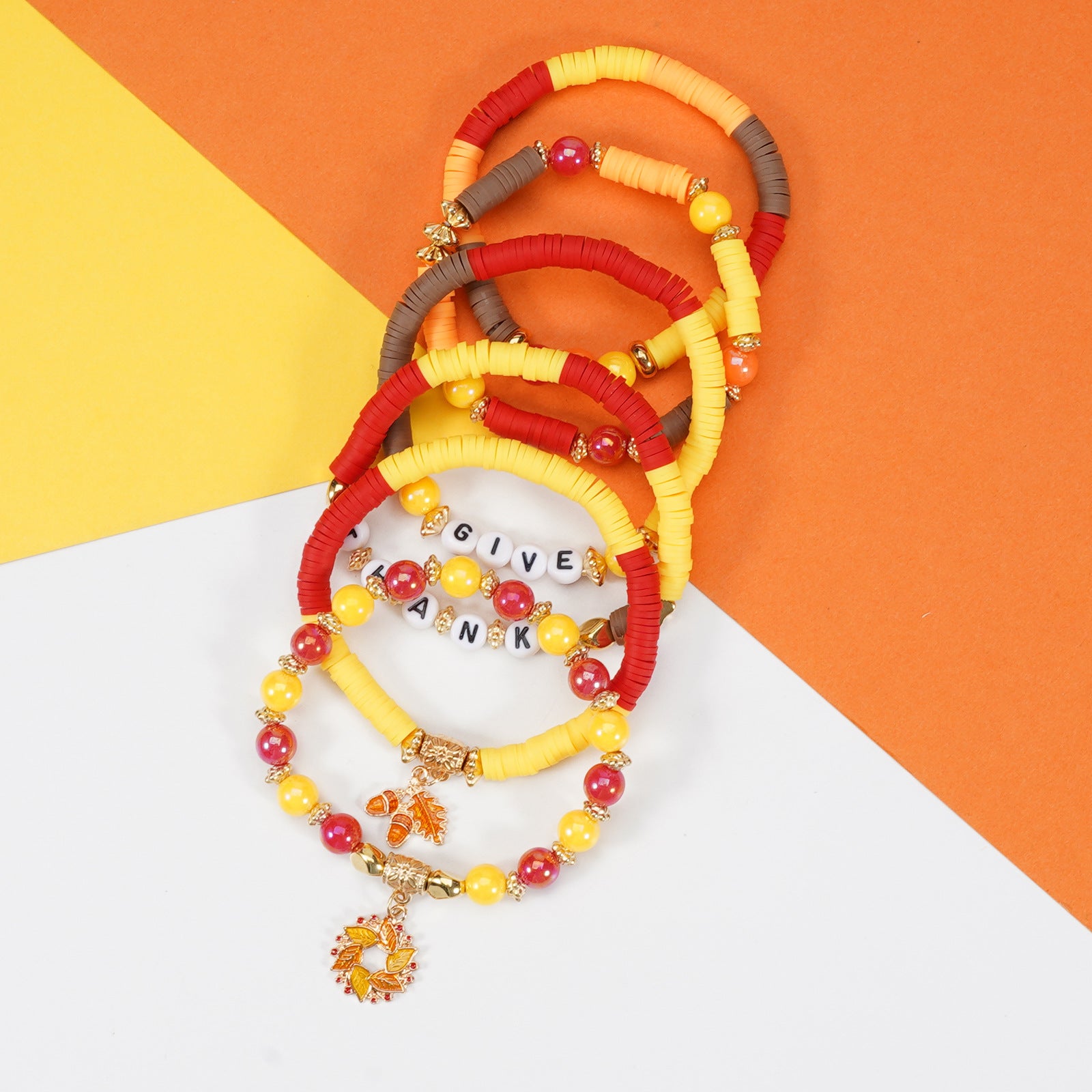 Thanksgiving Bracelet Autumn Maple Leaf Turkey Pumpkin Cartoon Cute Party - product image 25