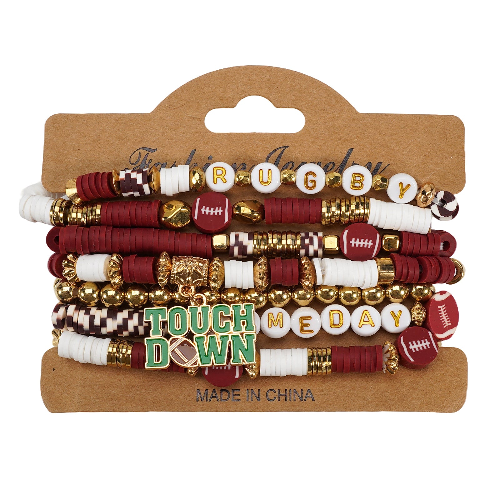 Football Bracelet Game Day Bracelet Game Day Football Mom Fan Wristband for - product image 4