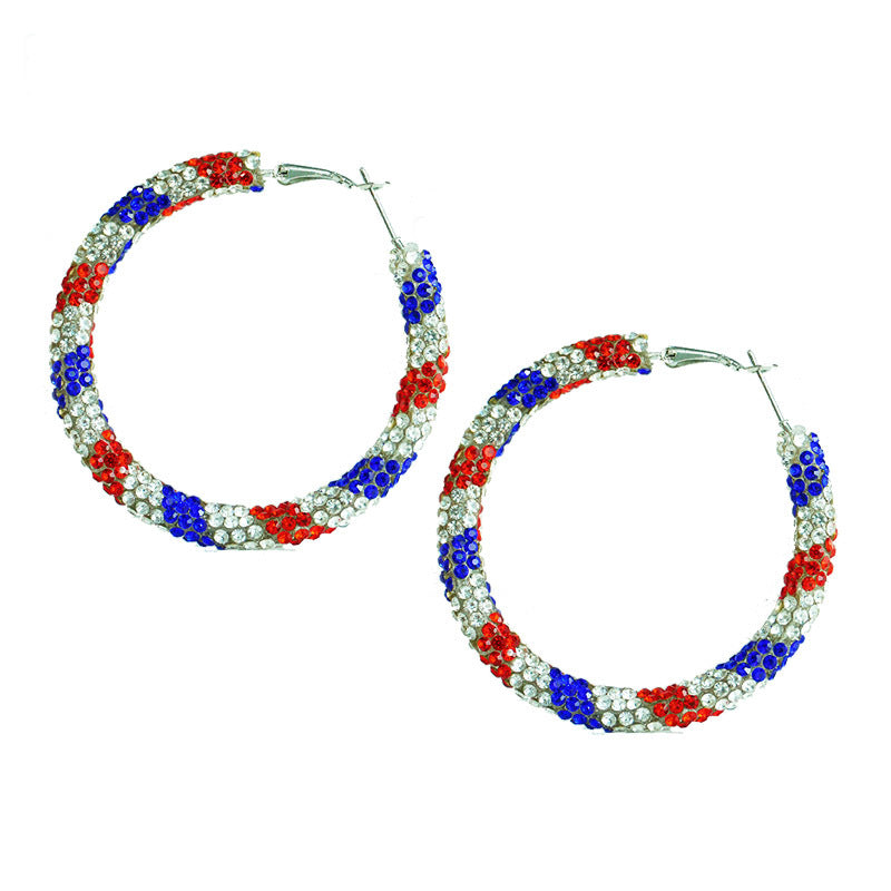 Cross Crystal Earrings