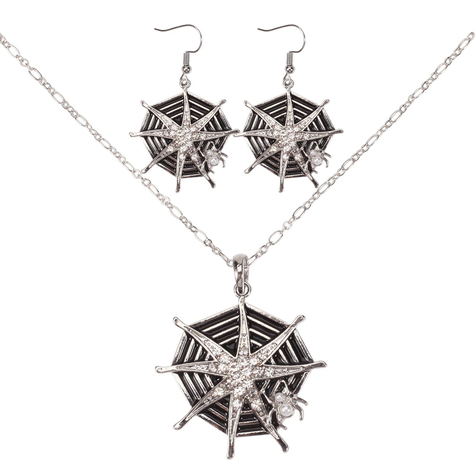 Halloween Necklace and Earring Set with Pumpkin - Screaming Skull - Ghost - - product image 9