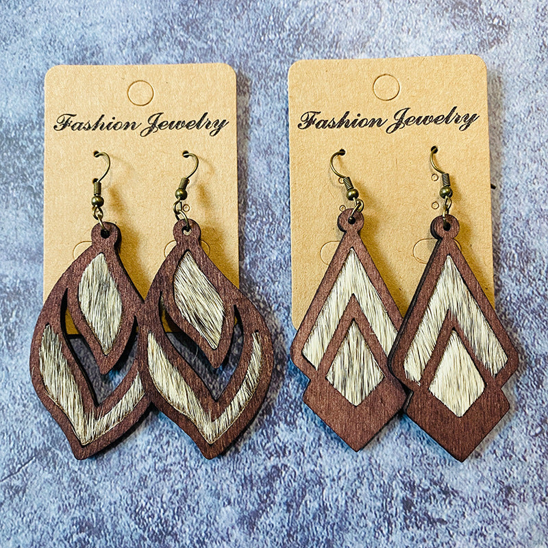 Western Boho Vintage Horse Cross Earrings - product image 1
