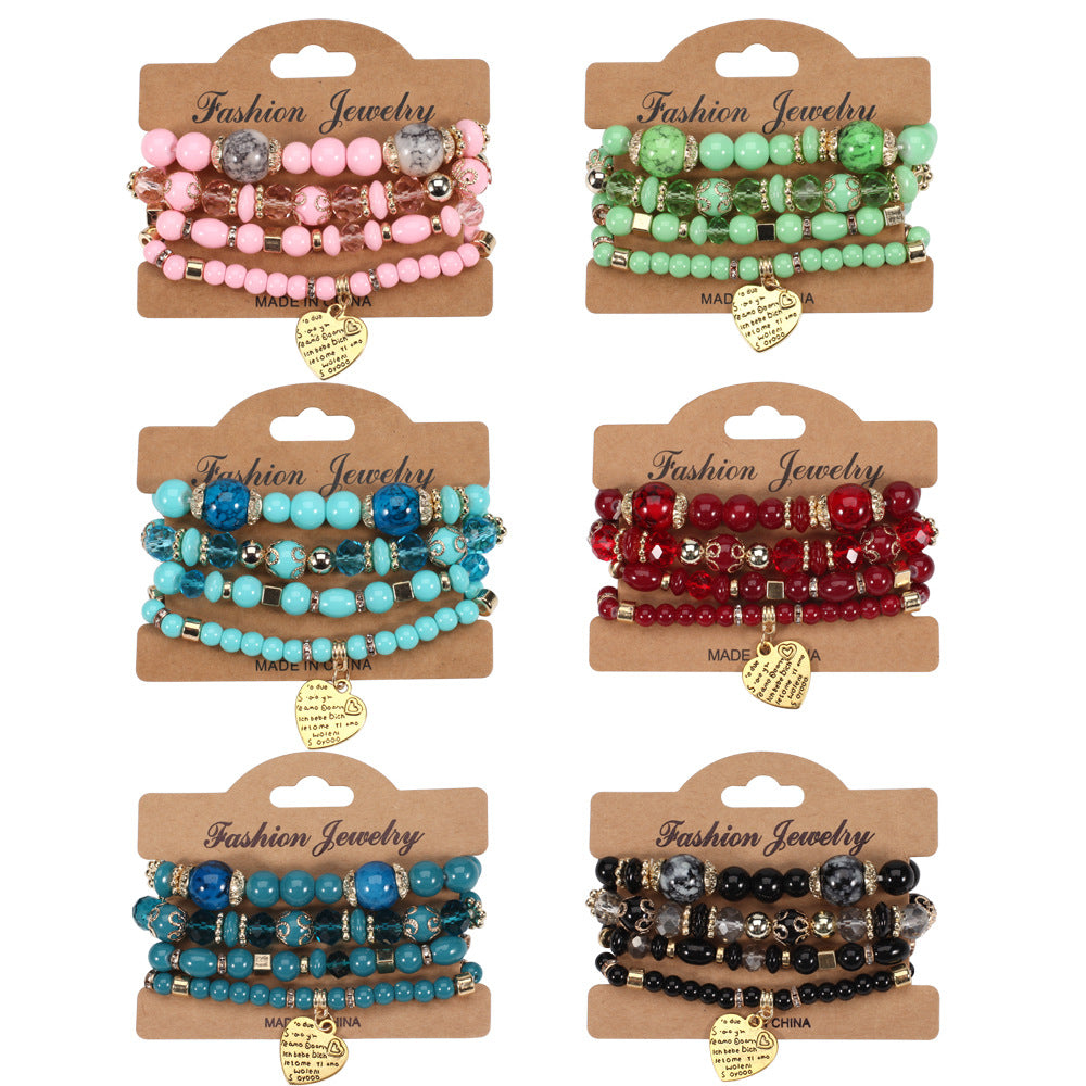 Boho Heart Beaded Bracelet - product image 1