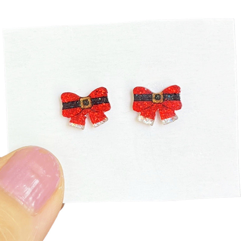 Supply Women's Fashion Earrings with Christmas Tree - Bow - and Gingerbread - product image 4