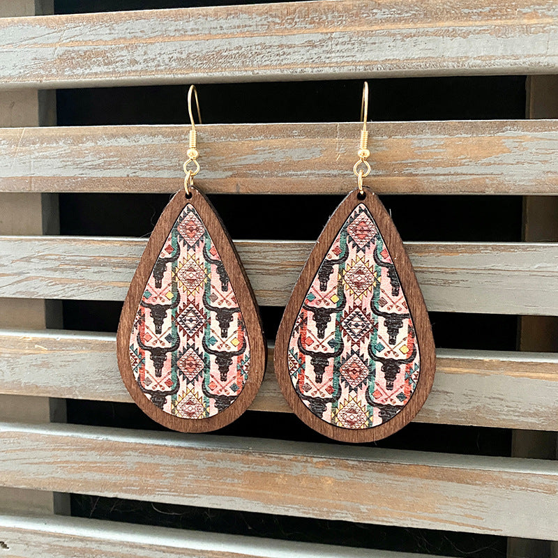 Western Vintage Cross Earrings