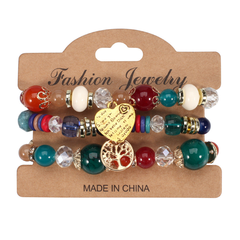 Boho Heart Cross Beaded Necklace - product image 9