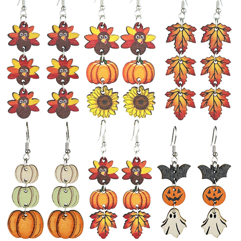 Cross Wood Earrings for Women - product image 1