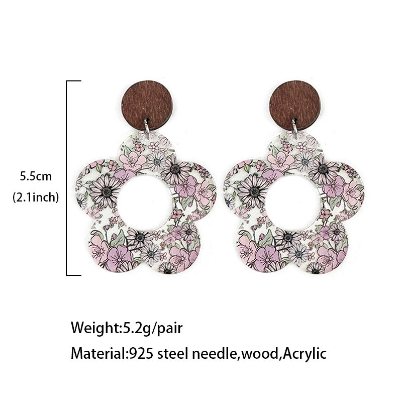 Floral Cross Earrings - product image 4