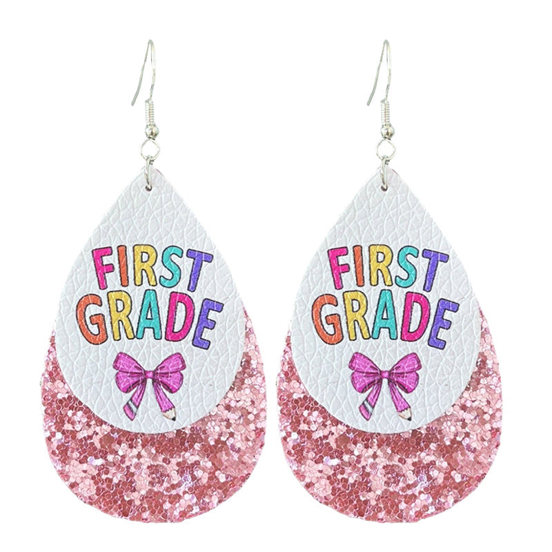 Cross Leather Earrings for Women