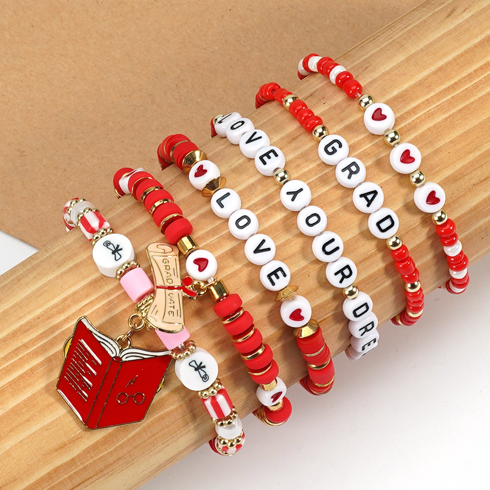 Back-to-school Season Bracelet Book and Graduation Cap A+fraction Ruler - product image 26