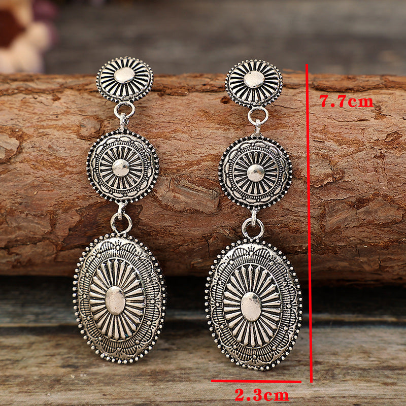 Boho Vintage Cross Earrings - product image 4