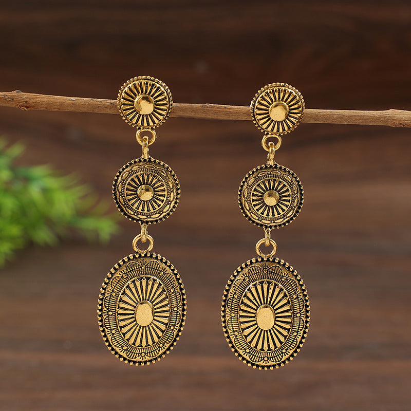 Boho Vintage Cross Earrings - product image 3