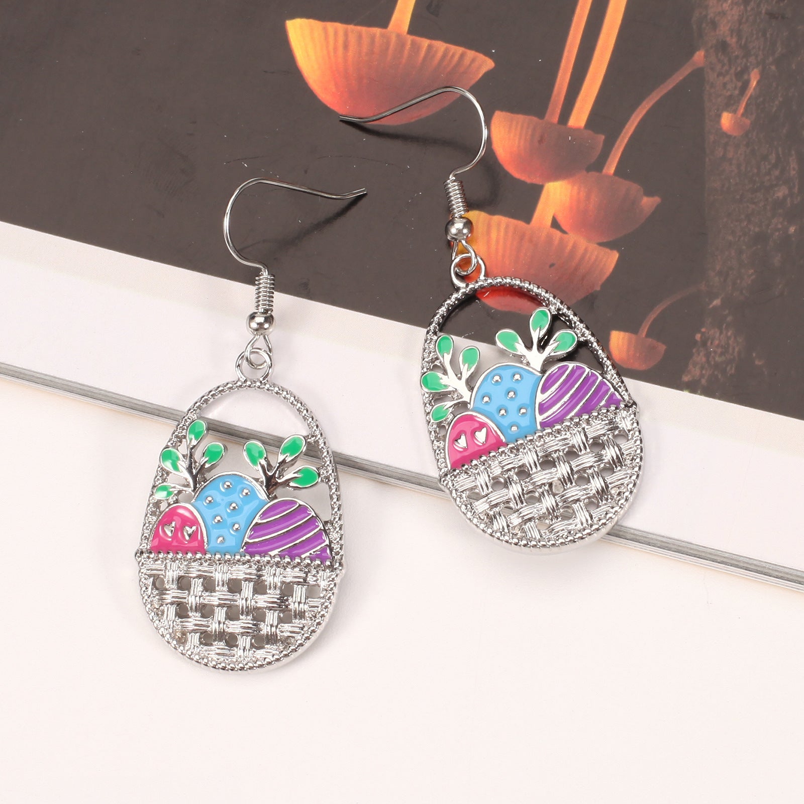 Easter Earrings Cartoon Cute Rabbit Easter Egg Carrot Earrings Spring Holiday - product image 37
