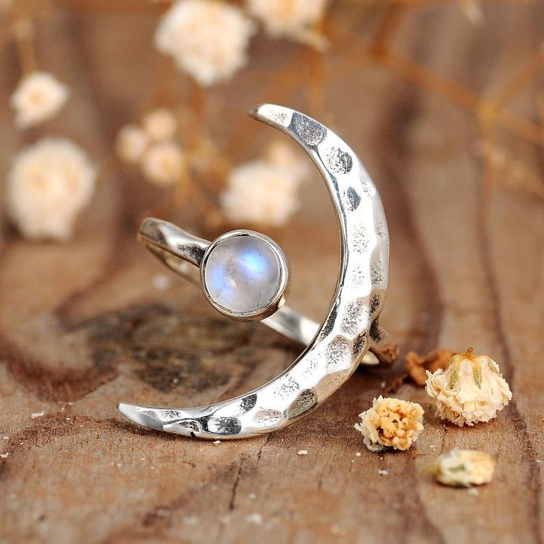 Vintage Moon Cross Ring - product image 1