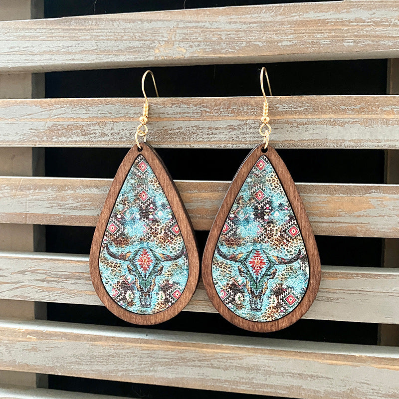 Western Vintage Cross Earrings