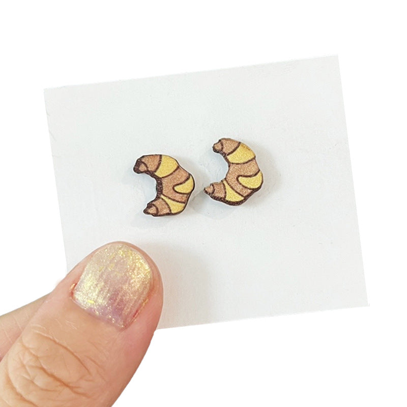 Cross Wood Earrings - product image 5