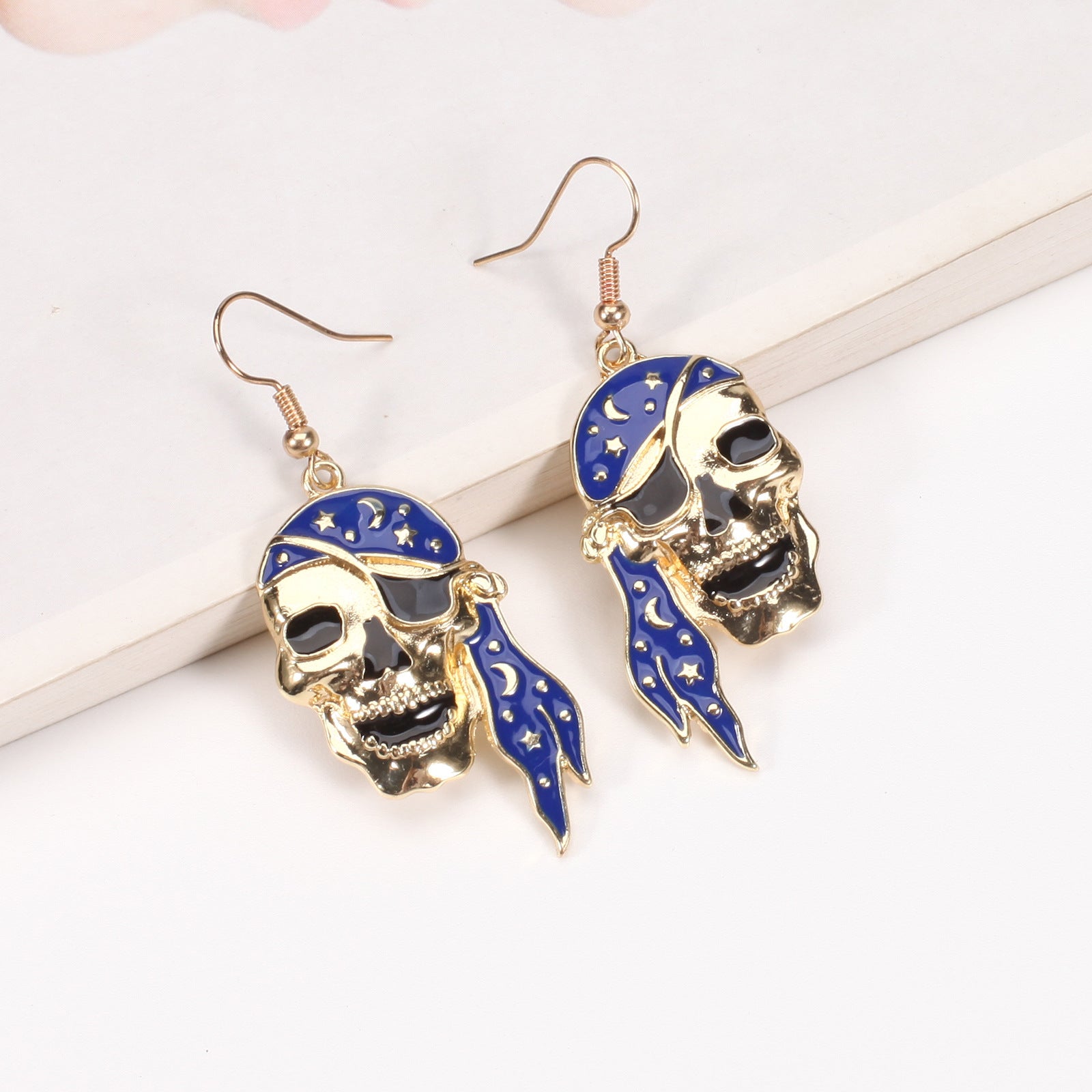Pumpkin Hat Ghost Skull Bat Spider Web Pattern Earrings Halloween Party Ear - product image 24