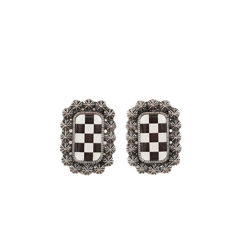 Western Vintage Geometric Cross Earrings - product image 5