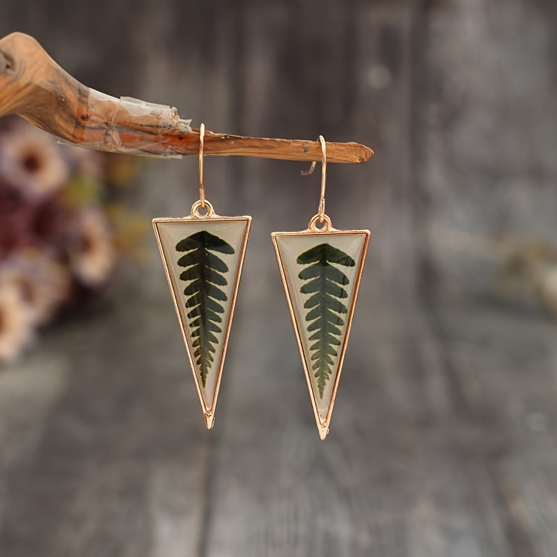 Vintage Cross Resin Earrings for Women