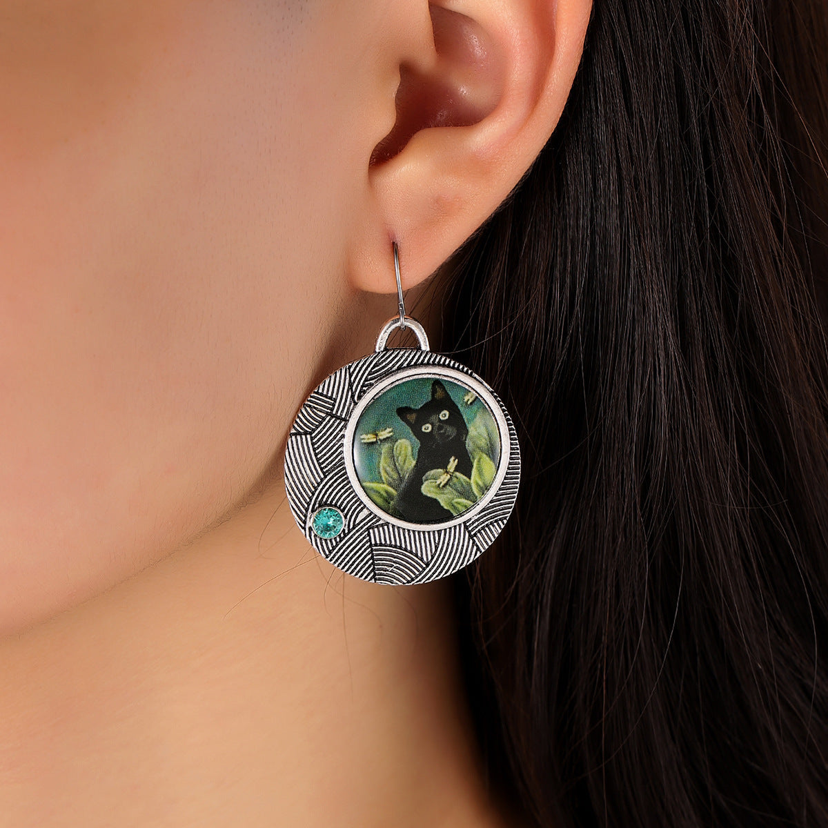 Vintage Geometric Cross Earrings for Women - product image 3