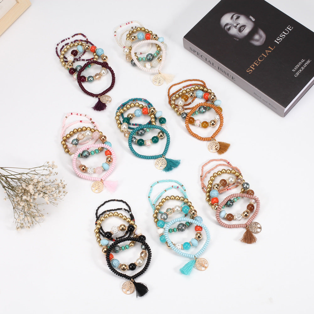 Boho Beaded Crystal Bracelet - product image 2