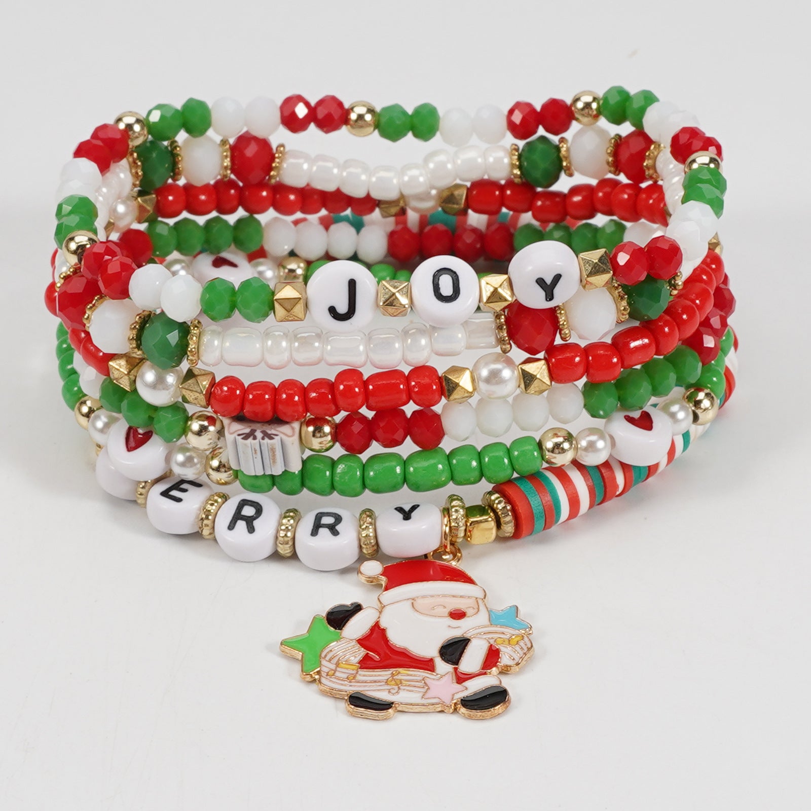 Christmas Bracelet Set Holiday Accessories Snowman Santa Claus Reindeer - product image 41
