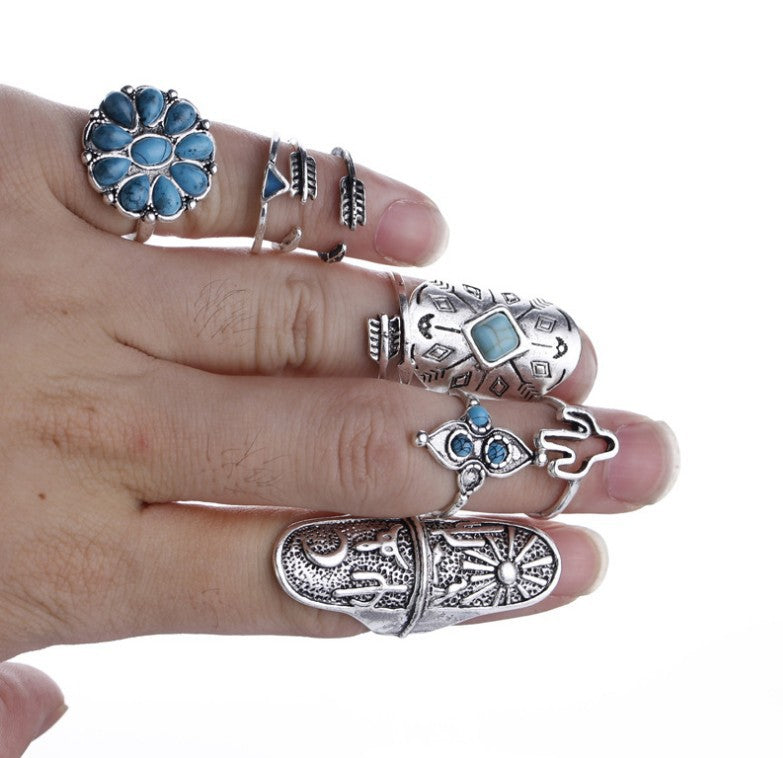 Boho Vintage Geometric Ring